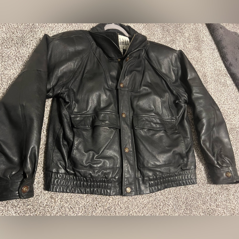 Vintage Genuine Leather City Streets Jacket